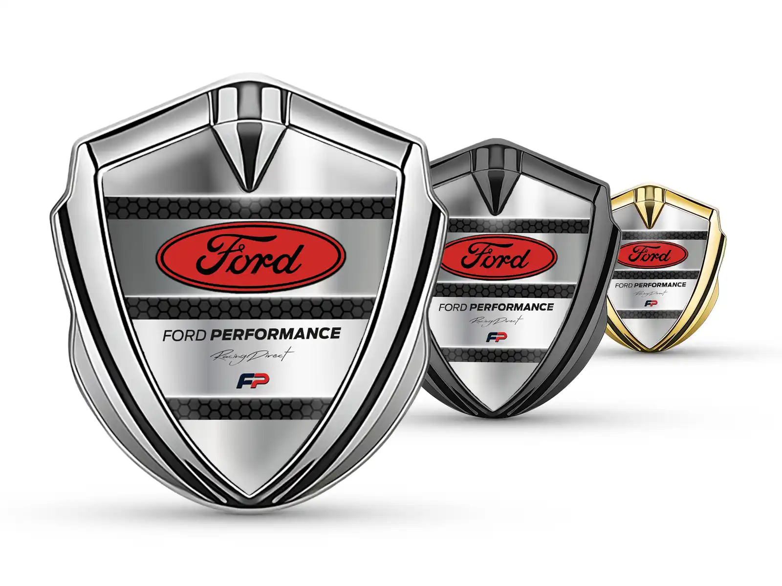 Ford Metal Emblema Insignia Atlético Aspecto Óptimo